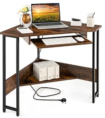 costway l shape desk for small spaces