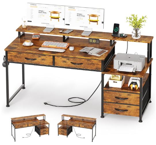 mutun corner desk with drawers