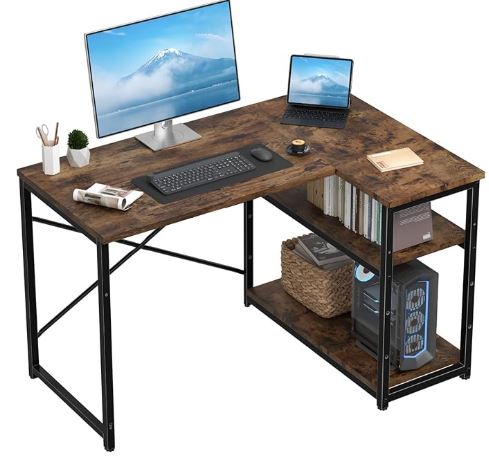 triumphkey wooden corner desk with storage
