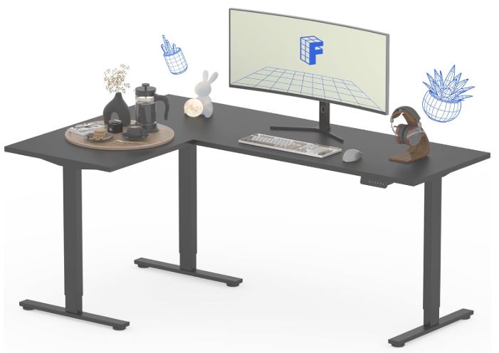 flexispot corner standing desk, electric