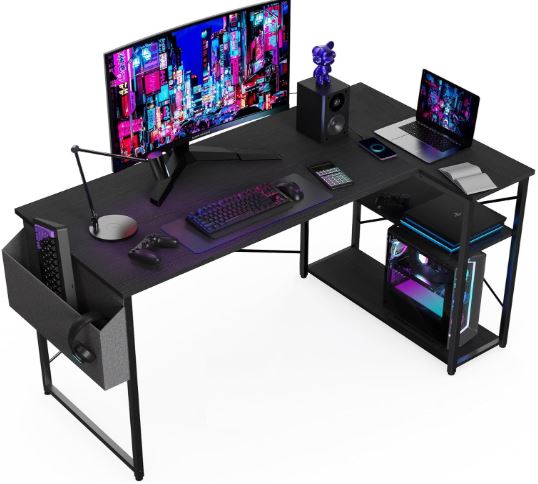 play work cheap l shaped gaming desk