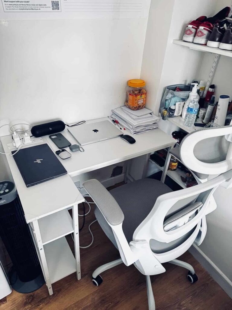 view of our own purchase testing flexible cheap l desk our unboxing package arrival several weeks to months